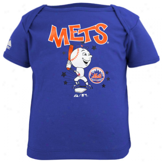 MajesticN ew York Mets Infant Royal Blue Grand Slam Mascot T-shirt