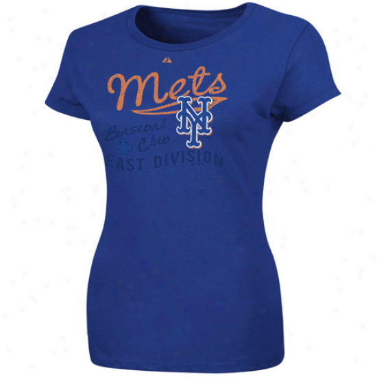 Majestic New York Mets Ladies Royal Blue Firestorm T-shirt