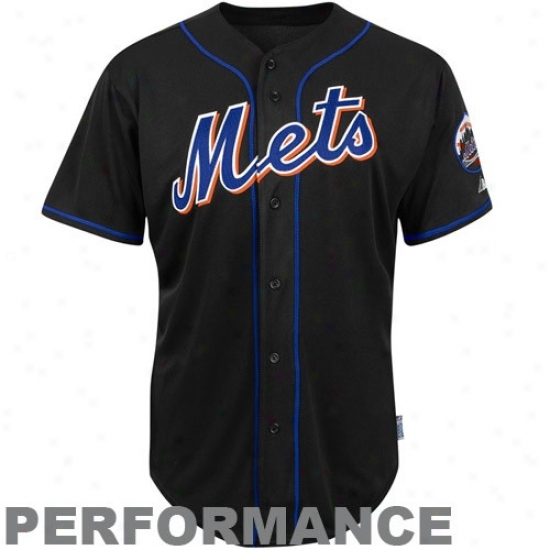 Splendid New York Mets On-field Cool Plebeian Performance Jersey-black