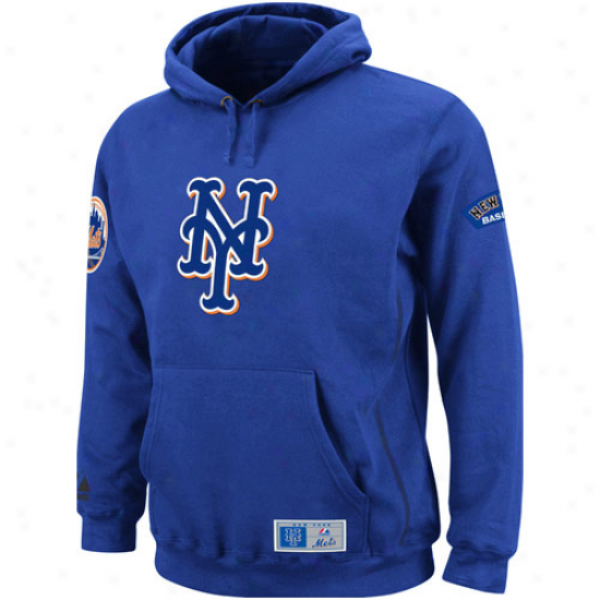 Majestic New York Mets Royal Blue Be Proud Pullover Hoodie Sweatshirt