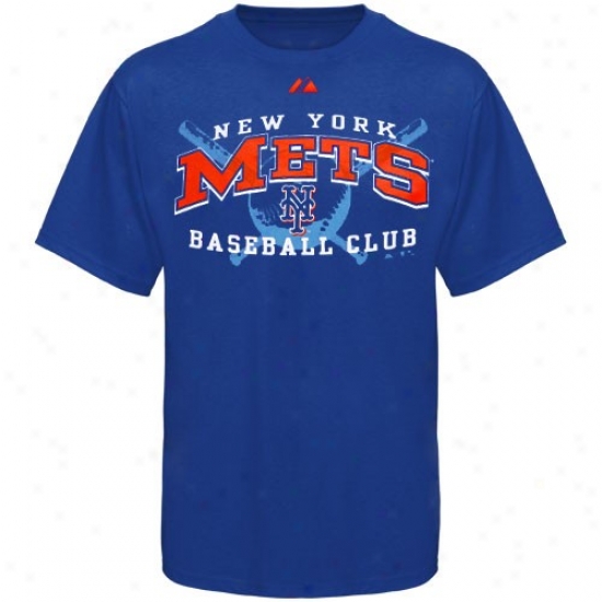 Majestic New York Mets Youth Royal Blue Monster Play T-shirt