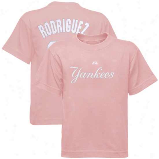 Majestic New York Yankees #13 Alex Rodriguez Youth Girls Player T-shirt