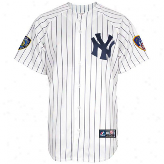 Majesttic New Yrok Yankees 2011 Nypd-fdny Jersey - White
