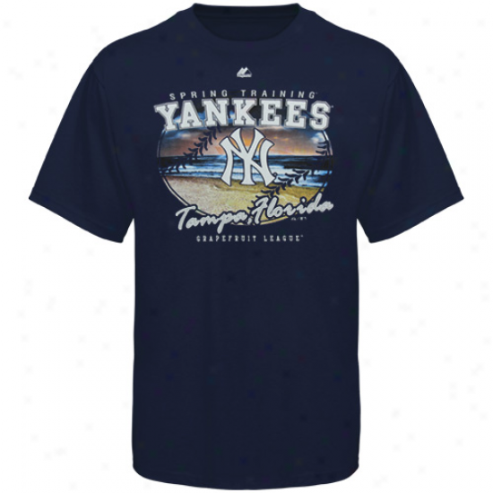 Majestic New York Yankees Appeal Play T-shirt - Navy Blue