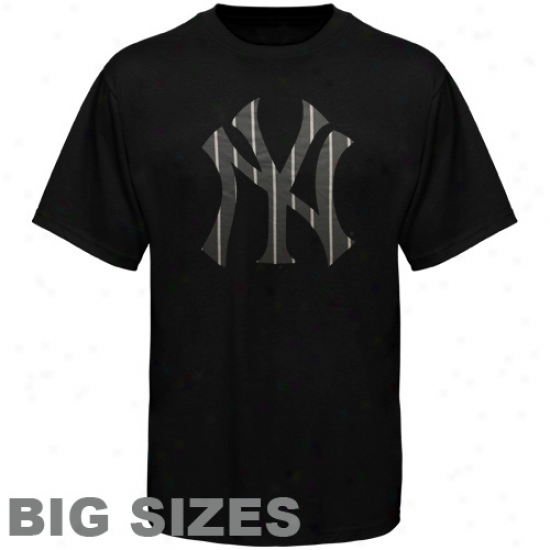 Majestic New York Yankees Big Sizes Blackout T-xhirt - Dark