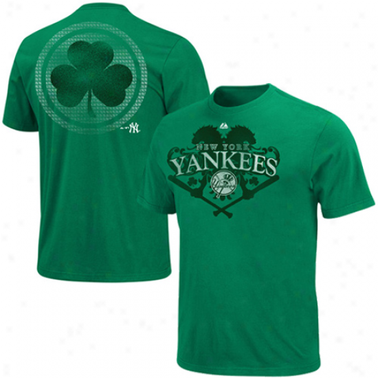 Majestic New York Yankees Celtic Catch T-shirt - Green