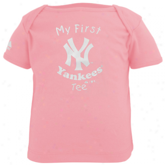 Majestic Recent York Yankees Infant Girls My First Tee T-shirt - Pink