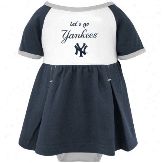 Majestic New York Yankees Babe Girls Tri-color Creeper Dress