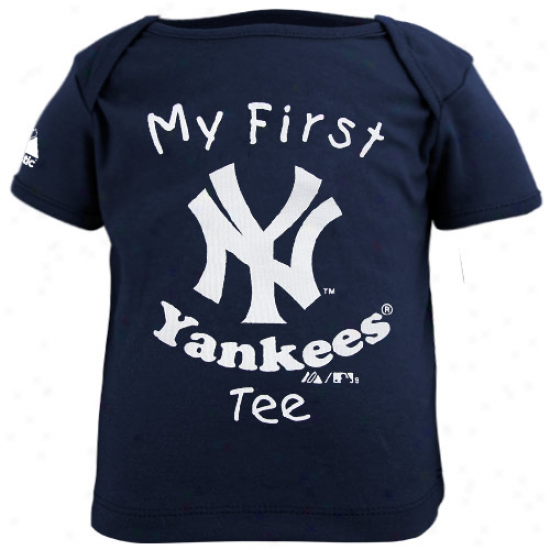 Majestic New York Yankees Ibfant Navy Blue My First Tee T-shirt