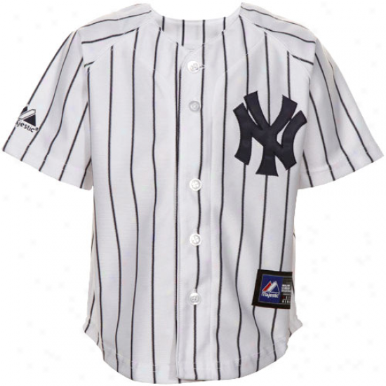 Majestic New York Yankees Infant Replica Jersey - Of a ~ color Pinstripe