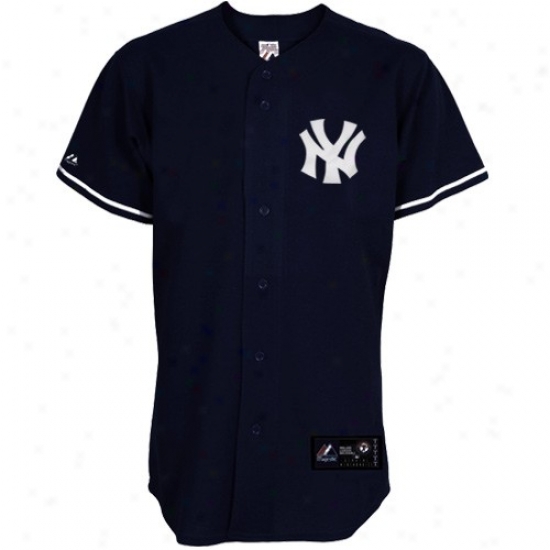 Majestic New York Yankees Replica Jersey-navy Blue