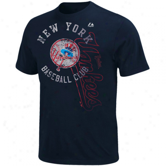 Splendid New York Yankees Robust Rookie Recent Fit T-shirt - Navy Blue