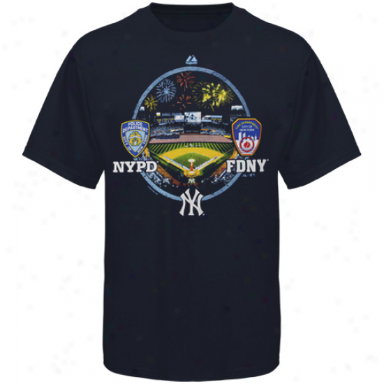 Majestic New York Yankees True Pride T-shirt - Navy Blue