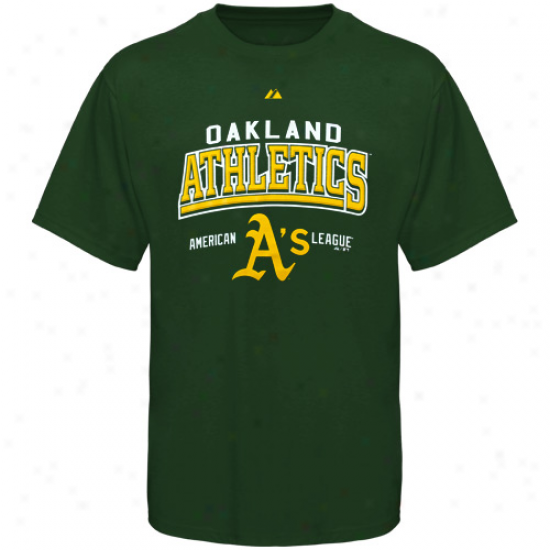 Maj3stic Oakland Athletics Geeen Built Legacy T-short