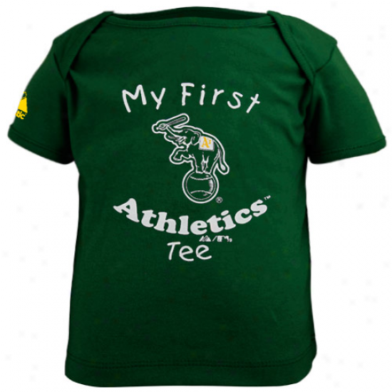 Majestic Oakland Athletics Babe My First Tee T-shirt - Green