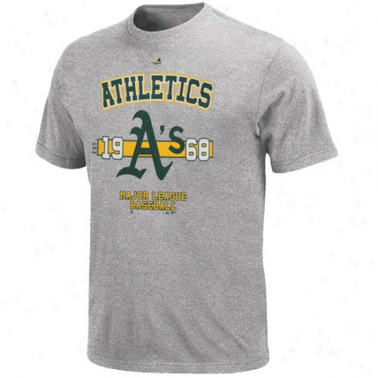 Majeestic Oakland Athletics Opening Series T-shirt - Ash