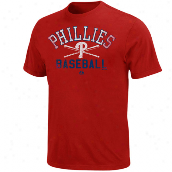 Majestic Philadelphia Phillies Athletic City Modern Fit T-shirt - Ree