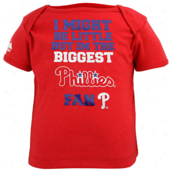 Majestic Philadelphia Phillies Infant Red Biggest Fan T-shirt