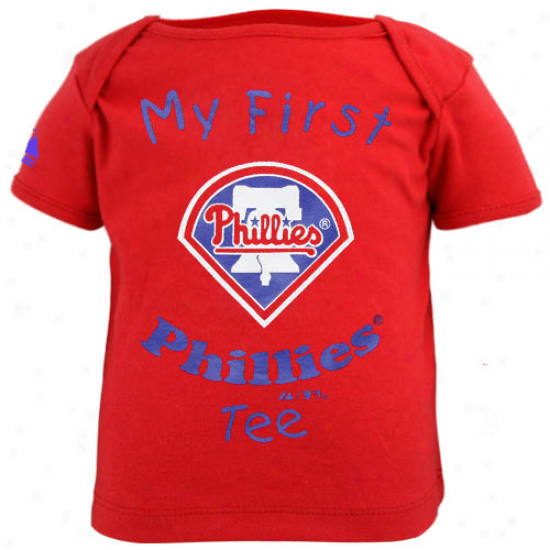 Majestic Philadelphia Phillies Infant Red My First Tee T-shirt