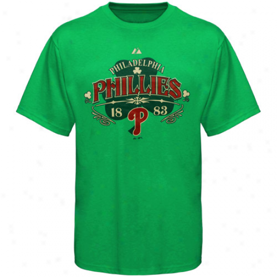 Majestic Philadelphia Phillies Kell Green Clovver Contender T-shirt