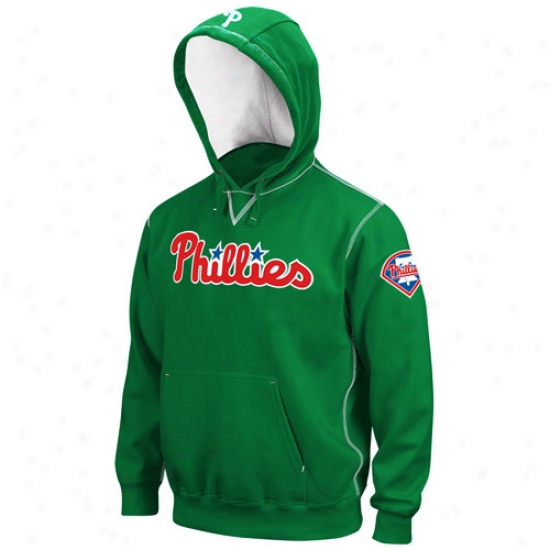 Majestic Philadelphia Phillies Kelly Green Golden Offspring Pullover Hoody Sweatshirt