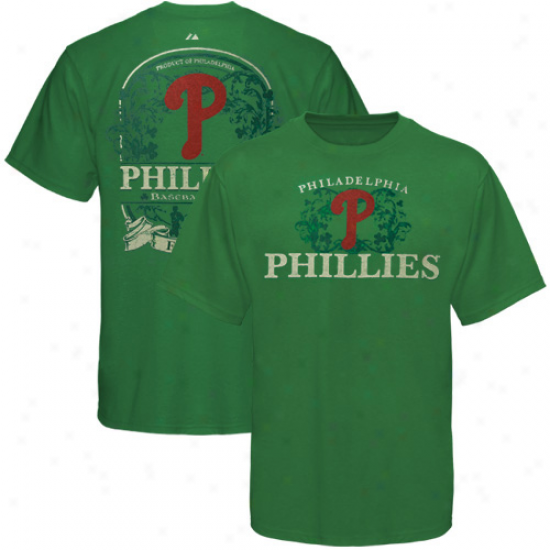 Majestic Philadelphia Phillies Kelly Green Success Label T-shirt