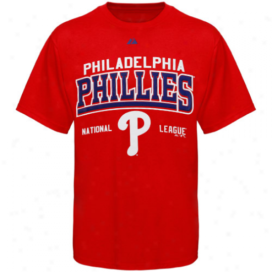 Majestic Philadelphia Phillies Red Built Legacy T-shirt