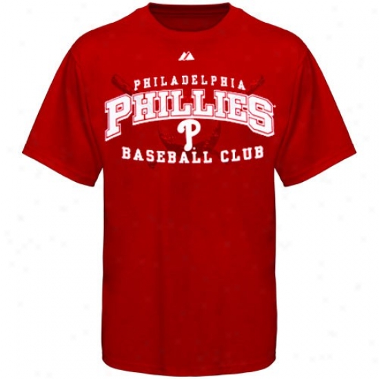 Majestic Phjladelphia Phillies Red Monster Play T-shirt