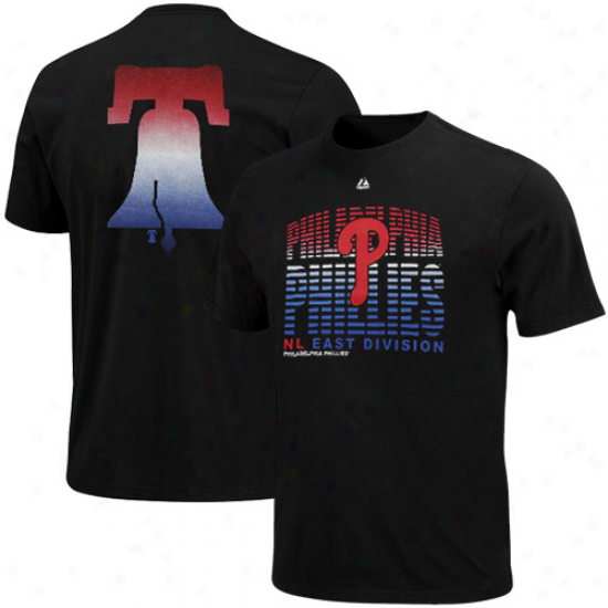 Majestic Philadelphia Phillies Turn To Victory T-shirt - Black