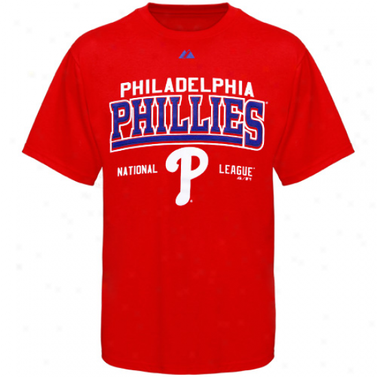 Majestic Philadelphia Phillies Youth Built Legacy T-shirt - Red