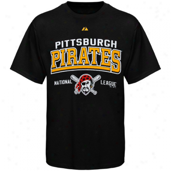 Majestic Pittsburgh Pirates Built Legacy T-shirt - Black