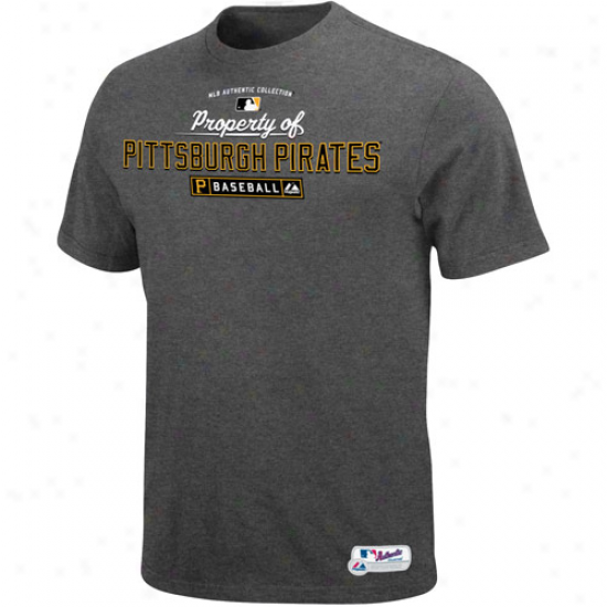 Majestic Pittsburgh Pirates Charcoal Property Of T-shirt