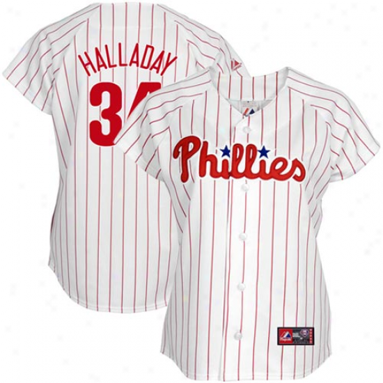 Majestic Roy Halladay Philadelphia Phillies Ladies Off-field Drama Player Heathered T-shirt - Red