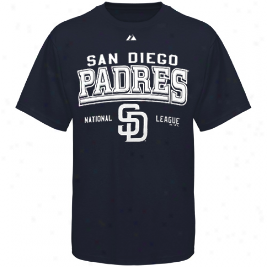 Majestic San Diego Padres Navy Blue Built Legacy T-shirt