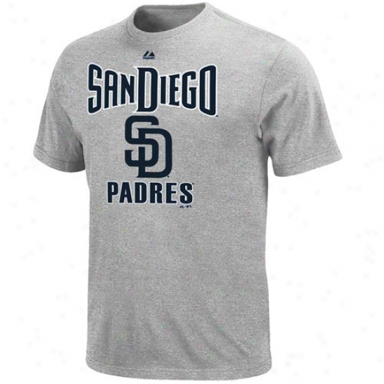 Majestic San Diego Padres Performance Fan T-shirt - Ash