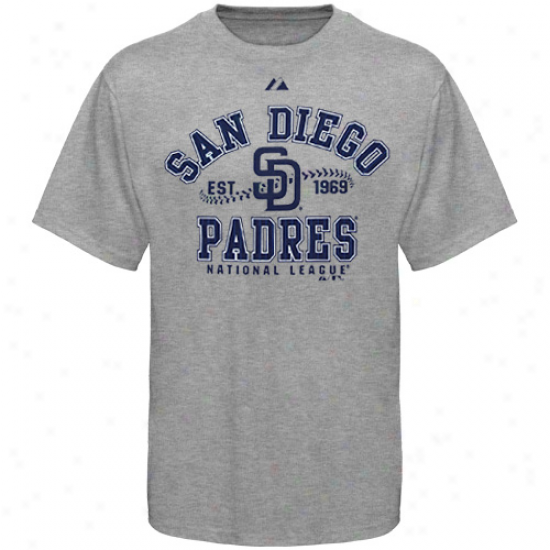 Majestic San Diego Padres Youth Ash Dial It Up T-shirt