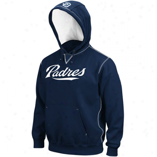 Majestic San Dieyo Padres Youth Golden Cnild Pullover Hoodie Sweatshirt - Navy Blue