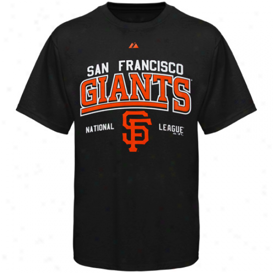 Majestic San Francisco Giants Black Bui1t Legacy T-shirt