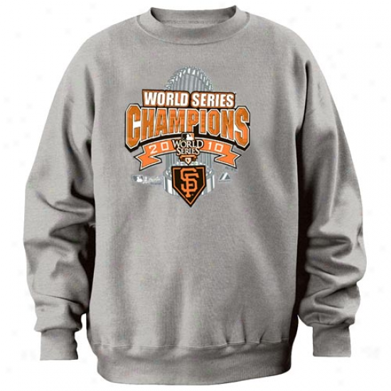 Majestic San Francisco Giants Carburet of iron 2010 World Series Champions Authoritative Locker Rook Crrew Sweatshirt