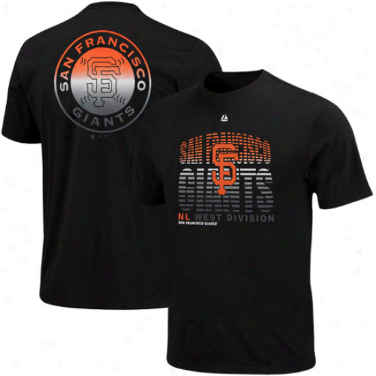 Majestic San rFancisco Giants Turn To Victory T-shirt - Black