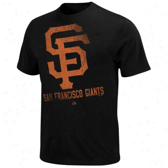 Majestic San Francisco Giants Winning Sign T-shirt - Black