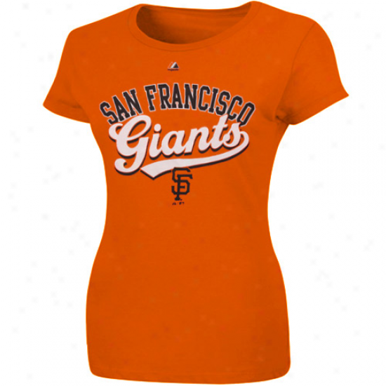 Majestic San Francisco Giants Women's The Essentials T-shirt - Orange