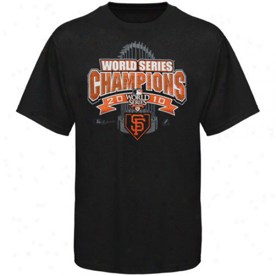 Majestic San Francisco Giants Youth Dismal 2010 World Series Champions Official Locker Room T-shiet