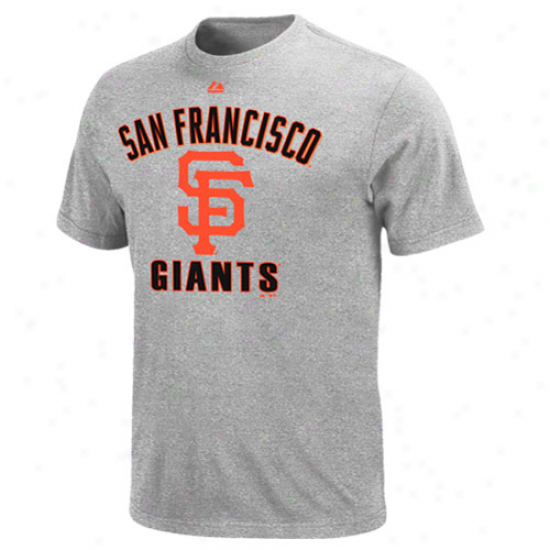 Majestic San Francisco Giants Youth Performance Fan T-shirt - Ash