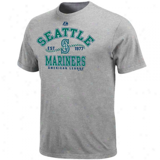 Majestic Seattle Mariners Ash Dial It Up T-shirt