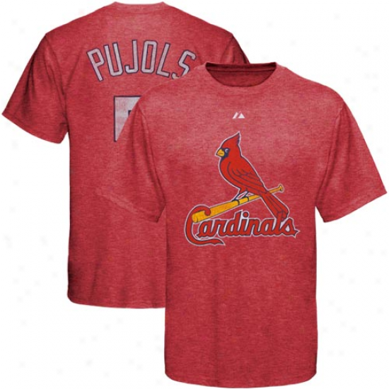 Majestic St. Louis Cardinals #5 Albert Pujols Ballyard Legends T-shirt - Cardinal