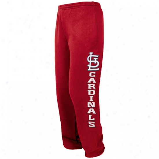 Majestic St. Louis Cardinals Cardinal Hook Slide Fleece Sweatpants