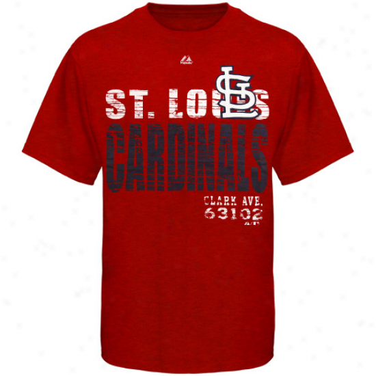 Majestic St. Louis Cardinais First Appeal Premium T-shirt - Red