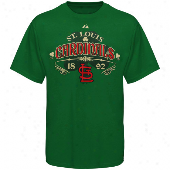 Majestic St. Louis Cardinals Green Clover Contender T-shirt
