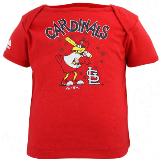 Majestic St. Louis Cardinzls Infant Cardinal Principal Slam Mascot T-shirt